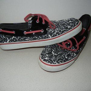 Sperry Womens Sz 10M Top Sider Lace Up Eyelet Flat Boat Shoes No Slip Leather